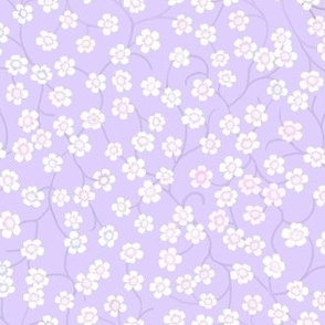 Simple Sakura on lilac