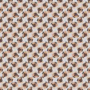 SCATTERED PUGS GREY 8