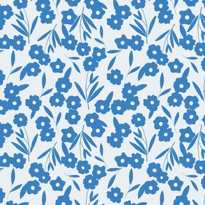 Blue ditsy florals
