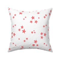 starry stars LG coral on white
