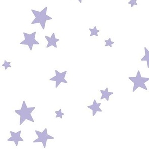 starry stars LG light purple on white