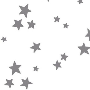 starry stars LG granite grey on white