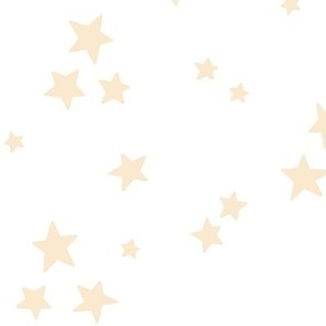 starry stars LG ivory on white
