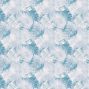 Misty Blue Palms - Small Scale