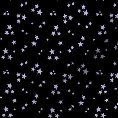starry stars SM light purple on black