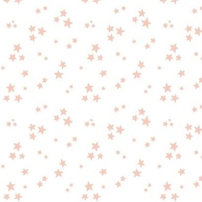 starry stars SM blush pink on white