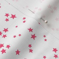 starry stars SM hot pink on white