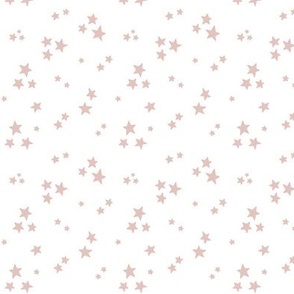 starry stars SM dusty pink on white