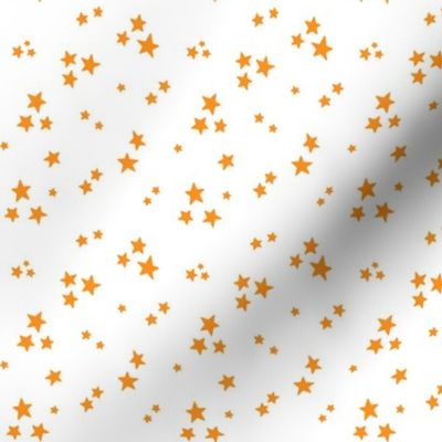 starry stars SM bright orange on white