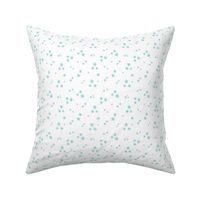 starry stars SM light teal on white