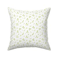 starry stars SM lime green on white