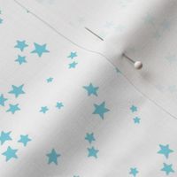 starry stars SM sky blue on white