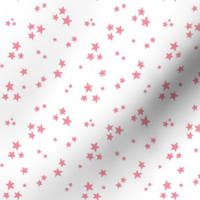 starry stars SM pretty pink on white