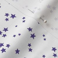 starry stars SM purple on white