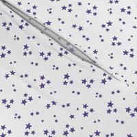 starry stars SM purple on white