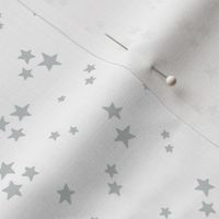 starry stars SM sterling grey on white