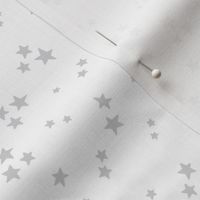 starry stars SM light grey on white