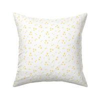 starry stars SM sunshine yellow on white