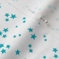 starry stars SM surfer blue on white