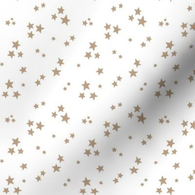 starry stars SM tan on white