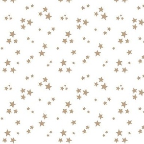 starry stars SM tan on white