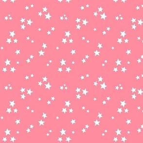 starry stars SM white on pretty pink