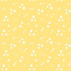 starry stars SM white on sunshine yellow