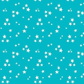 starry stars SM white on surfer blue