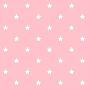 light pink stars half inch