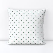 kelly green and white stars half inch