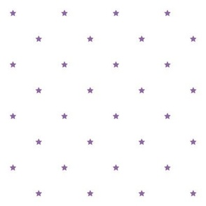 amethyst purple and white stars quarter inch