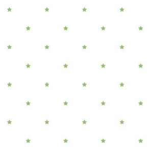 apple green and white stars quarter inch