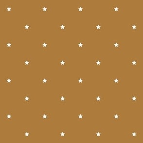 caramel brown stars quarter inch