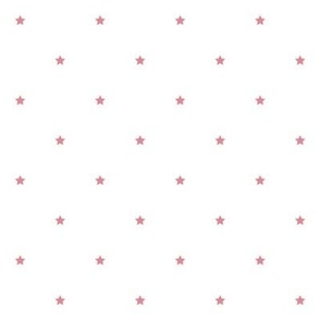 berry cream and white stars quarter inch