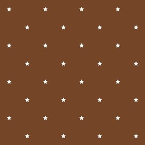 chocolate brown stars quarter inch