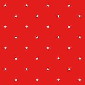 bright red stars quarter inch