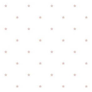 dusty pink and white stars quarter inch