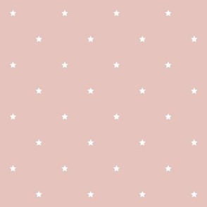 dusty pink stars quarter inch