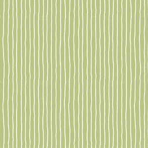 irregular thin white stripes on green