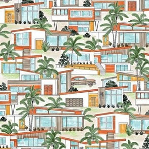 Midcentury Architecture - Bold 9in repeat