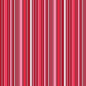red pink white stripes on dark red