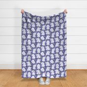 Counting Elephants - textured purple 