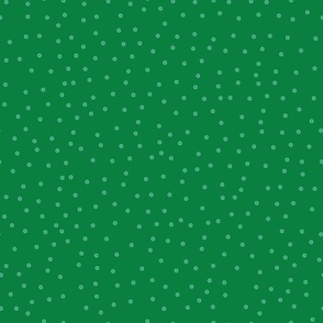 vintage dots emerald green