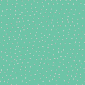 vintage dots pastel green and pink