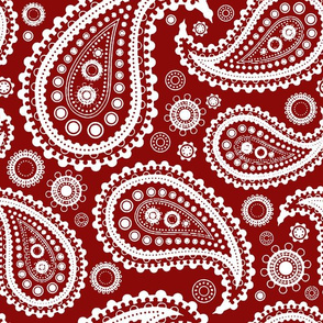 Go-go Paisley red