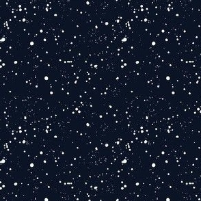 Snow Flurry Dark Blue