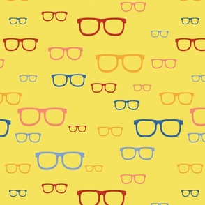 Blue, pink and red glasses - Large scale