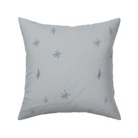 Snowflakes Gray background, blender print, winter holiday