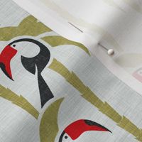 TOUCAN DO IT! - VINTAGE GREEN, BLACK, RED ON WHITE