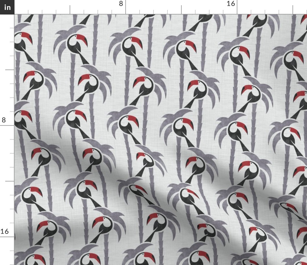 TOUCAN DO IT! - GREY BLACK RED ON WHITE